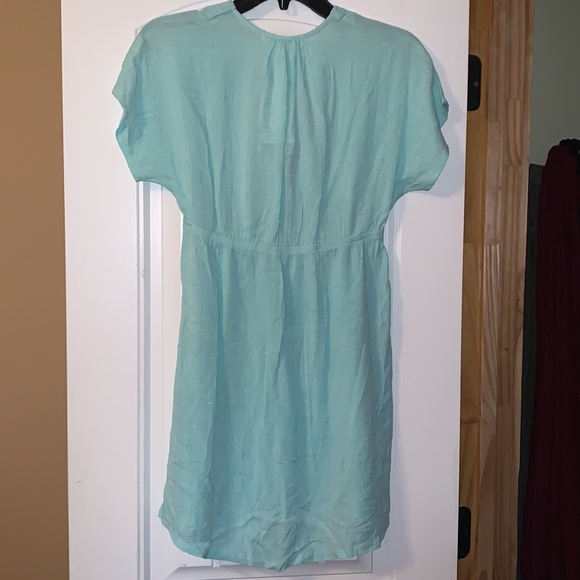 Miken Clothing Front Tie Cover-Up Dress, Size L - Blue ๐คฉ SC3 - Picture 7 of 7
